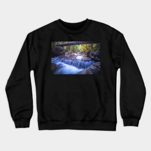 High Water Bridge Marcy Trail Waterfaill Adirondacks Upstate New York Crewneck Sweatshirt